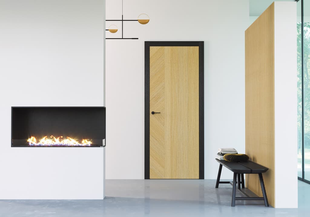 Интериорна врата 4 Elements E/ EARTH Z.1 - Естествен фурнинр Дъб Мат - Дъб мат - Image 1