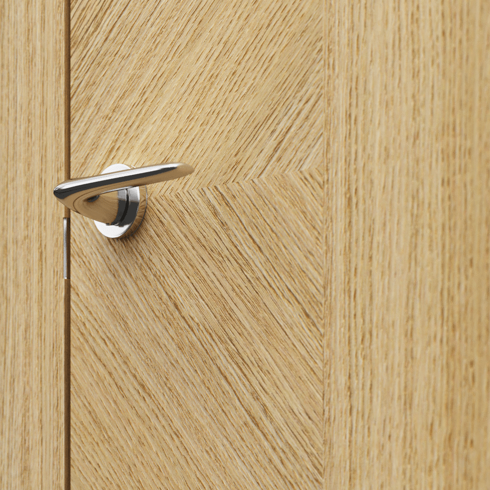 Интериорна врата 4 Elements E/ EARTH Z.1 - Естествен фурнинр Дъб Мат - Дъб мат - Image 4