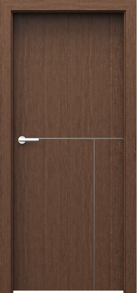 Nature LINE L.1 - Natural Oak Satin Veneer - Brown Oak