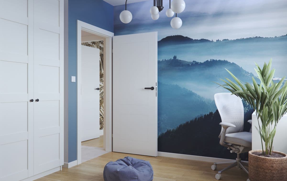 Интериорна врата PORTA FACTOR 1 - Стандартна UV Боя - Бяло - Image 1