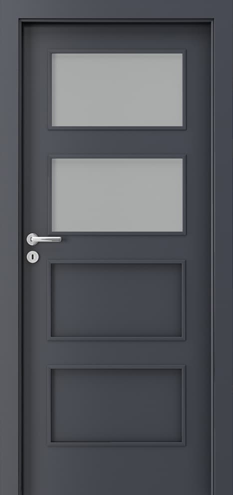 PORTA FIT H.2 - CPL HQ 0,2 veneer - Anthracite HPL/CPL