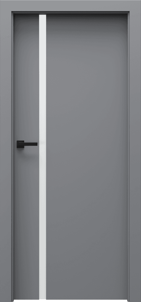 PORTA FOCUS 4.A - Matt lacquered veneer - Gray Platinum Matt