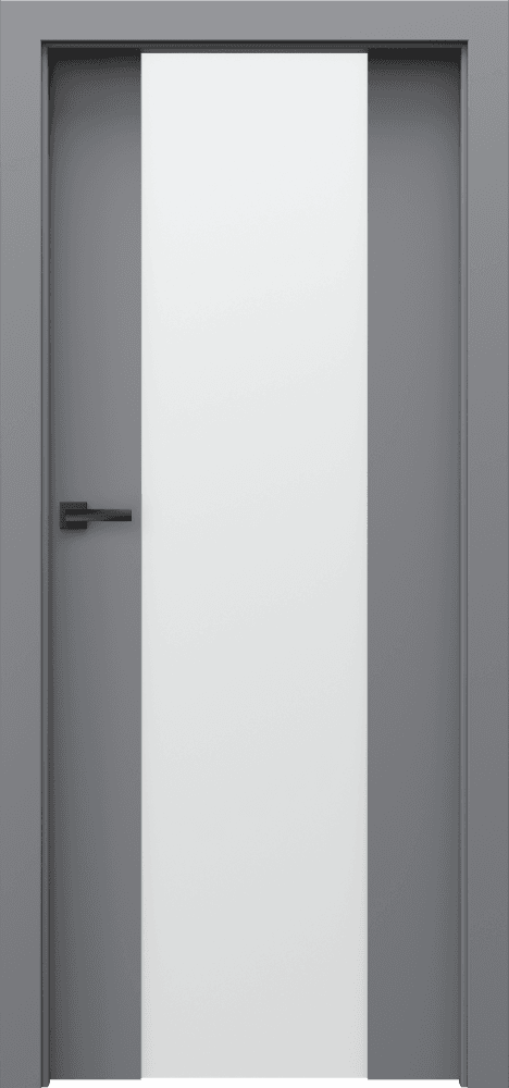 PORTA FOCUS 4.B - Matt lacquered veneer - Gray Platinum Matt