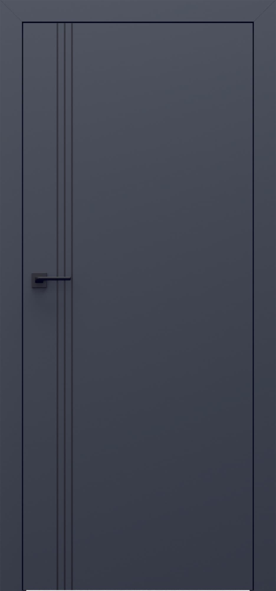 PORTA LINE B.1 - Matt lacquered veneer - Graphite Matt