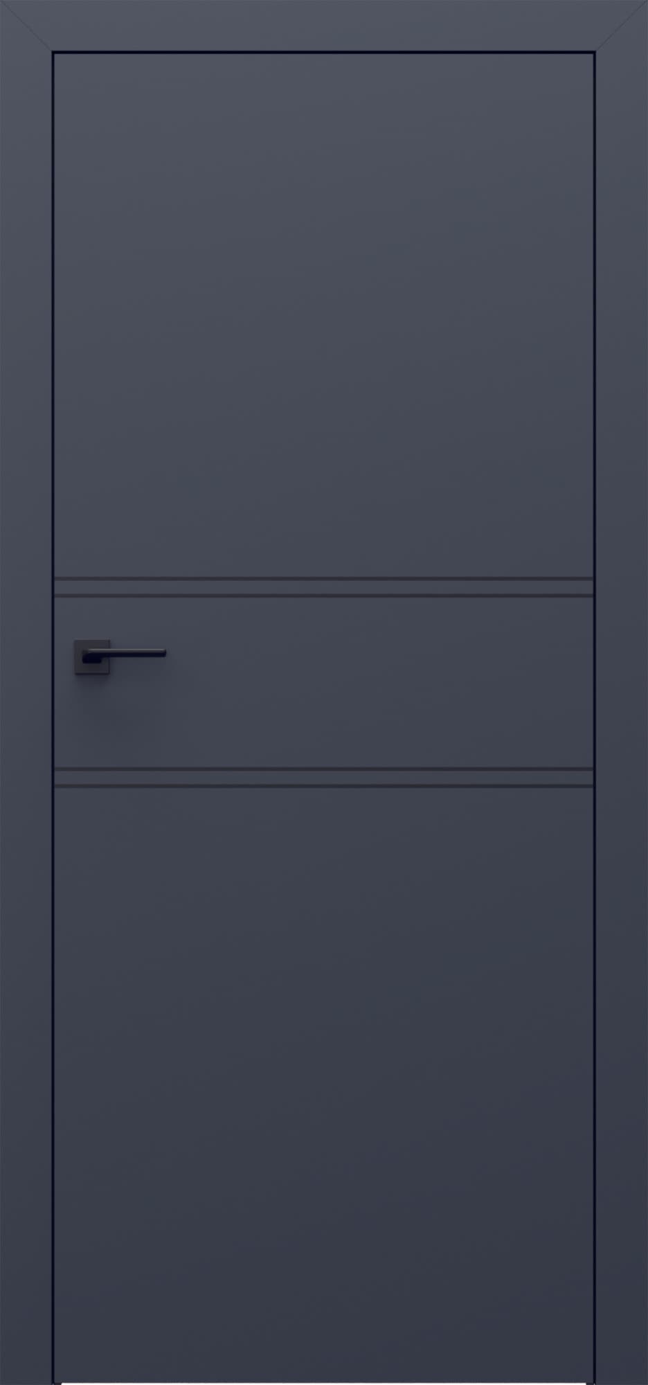 PORTA LINE C.1 - Matt lacquered veneer - Graphite Matt