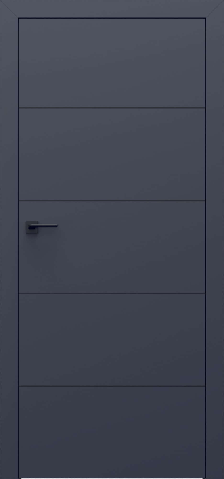 PORTA LINE E.1 - Matt lacquered veneer - Graphite Matt