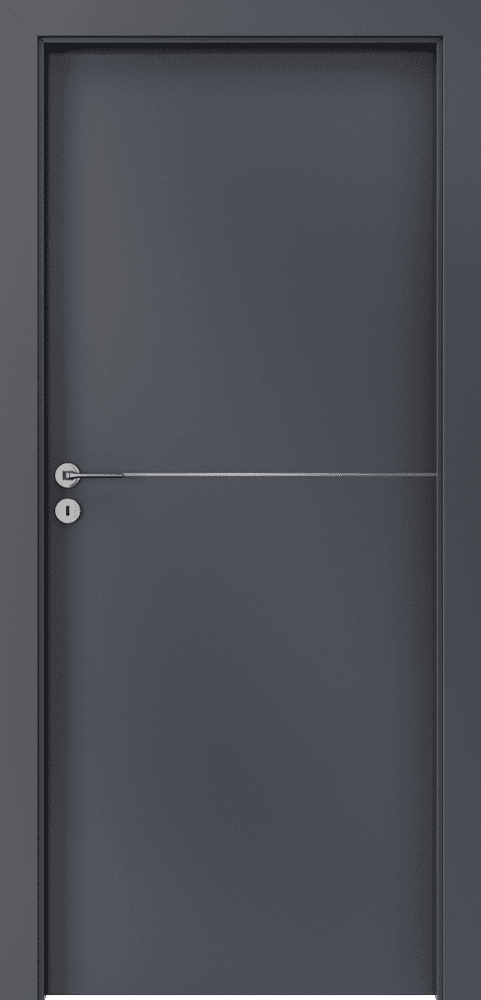 PORTA LINE F.1 - CPL HQ 0,2 veneer - Anthracite HPL/CPL
