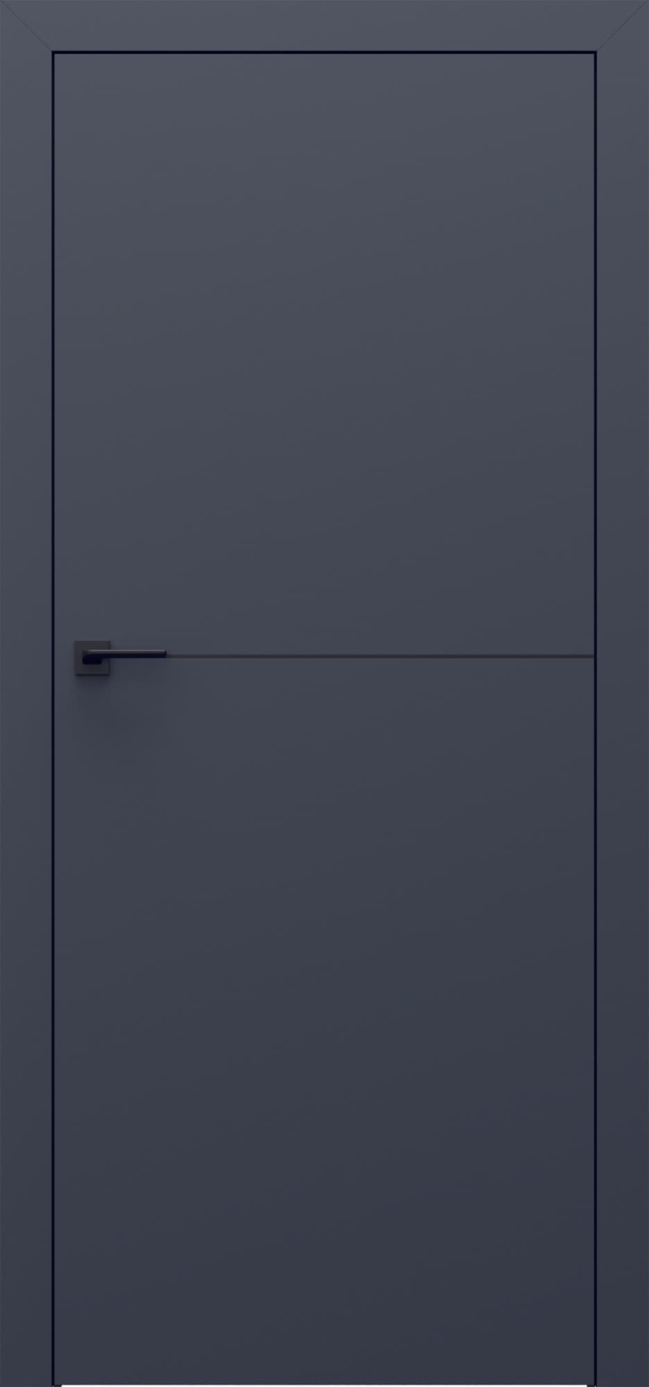 PORTA LINE F.1 - Matt lacquered veneer - Graphite Matt