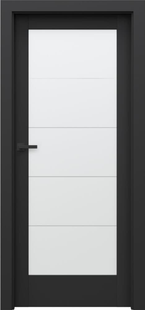 PORTA VERTE HOME BLACK B.5 - SUPER MATT veneer - Black