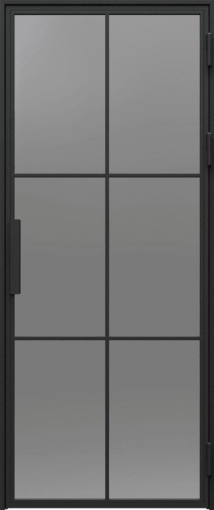 STEEL PORTA LOFT 1 - Powder Coating - Black structure