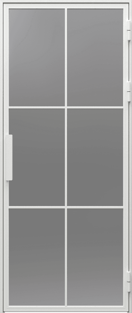 STEEL PORTA LOFT 1 - Powder Coating - White structure