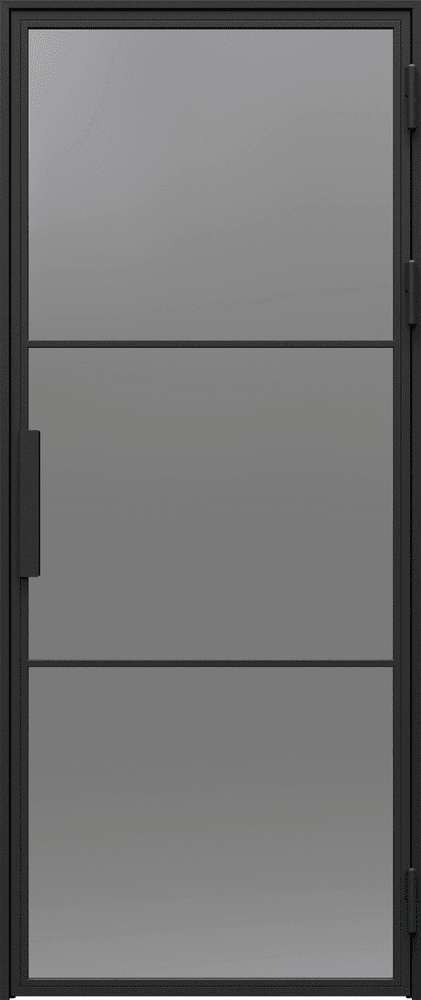 STEEL PORTA LOFT 2 - Powder Coating - Black structure