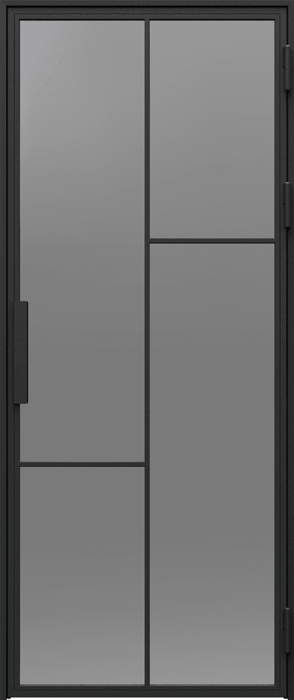STEEL PORTA LOFT 3 - Powder Coating - Black structure