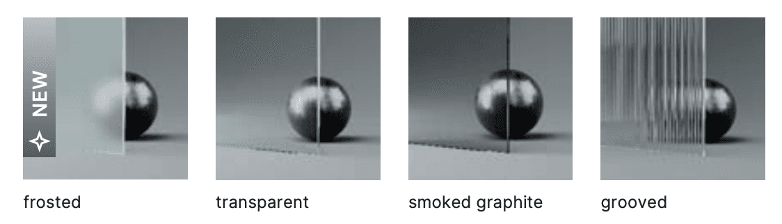 STEEL PORTA LOFT видове стъкло