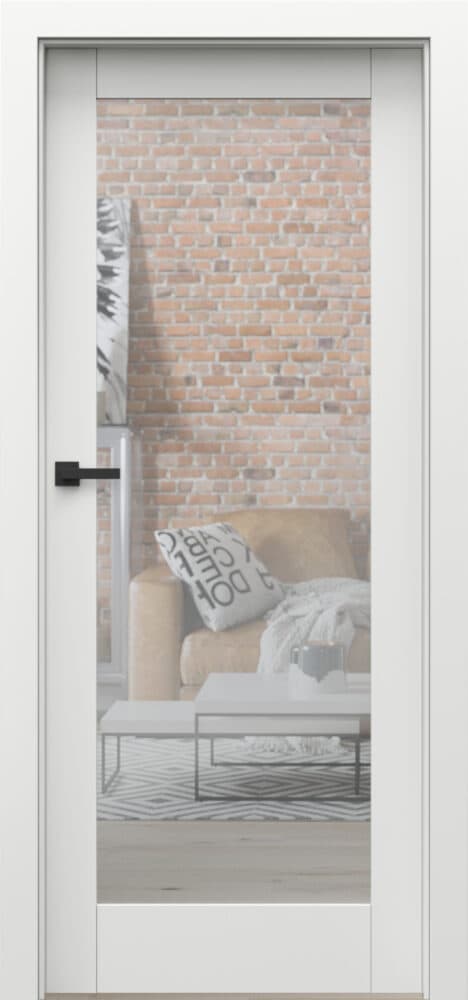 PORTA GRANDE A.1 with a mirror - Premium Plus UV paint - White