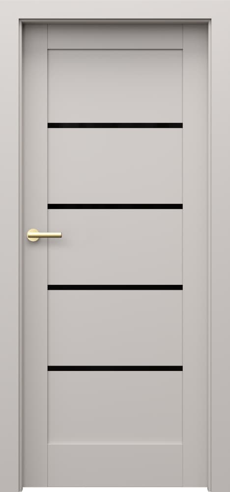 PORTA GRANDE G.4 with black glass - Premium Plus UV paint - Cashmere