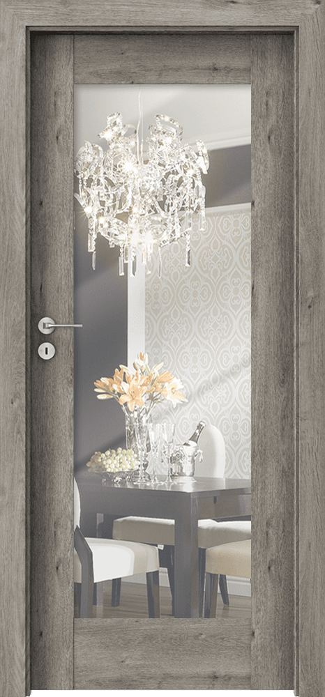 PORTA INSPIRE A.1 with mirror - Portaperfect 3D veneer - Siberian Oak