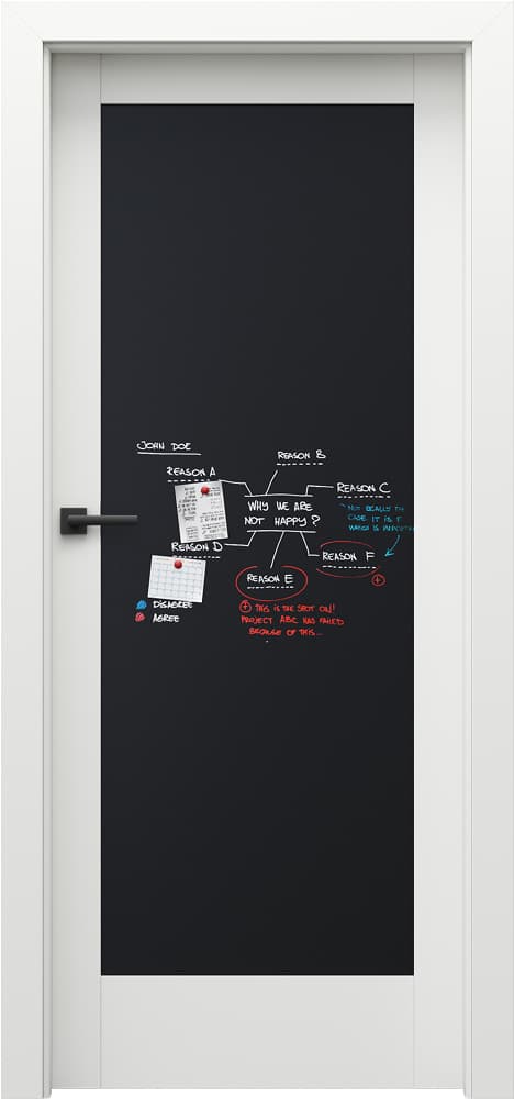 PORTA VERTE HOME, group E E.0 blackboard - Soft CPL - White