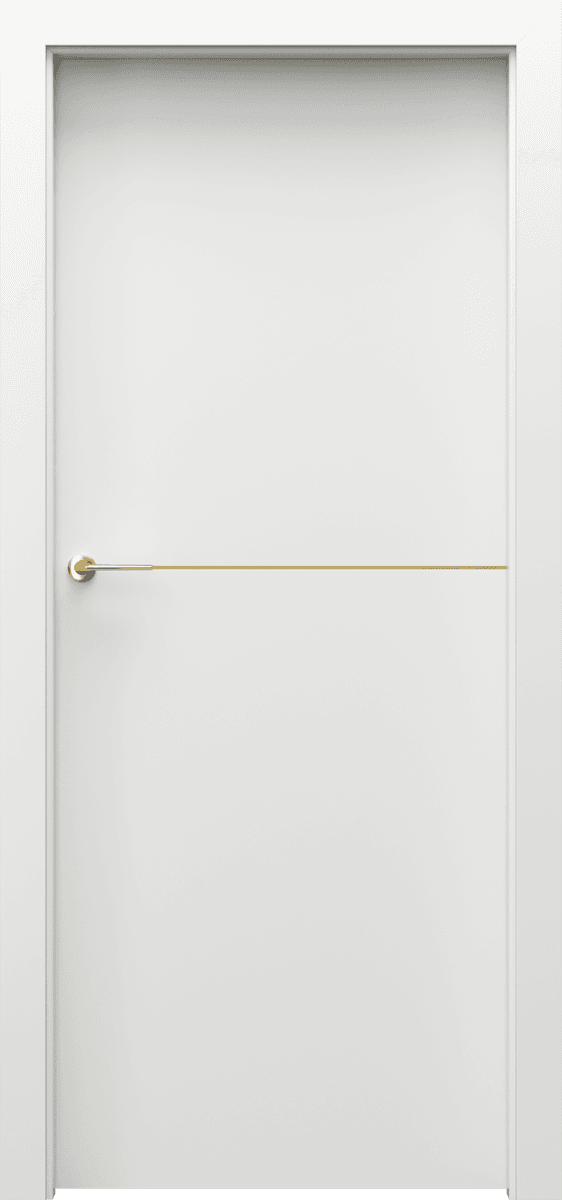 Porta DESIRE 3 gold decorative inlays - Premium Plus UV paint - White