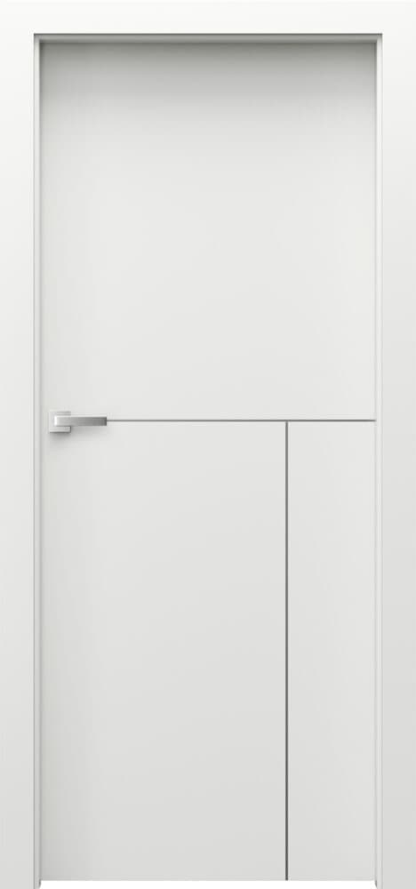 Porta DESIRE 5 silver decorative inlays - Premium Plus UV paint - White